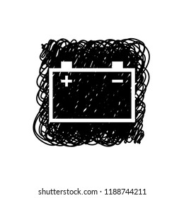 An Illustrated Icon Isolated on a Background - Battery