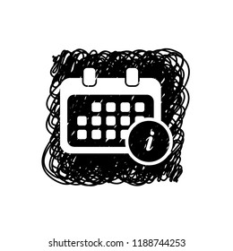 An Illustrated Icon Isolated on a Background - Calendar