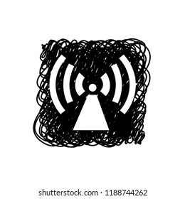 An Illustrated Icon Isolated on a Background - Wifi