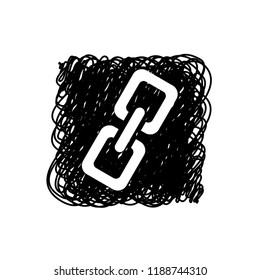 An Illustrated Icon Isolated on a Background - Chain