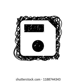 An Illustrated Icon Isolated on a Background - Disc