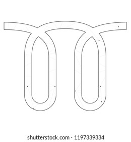 An Illustrated Icon Isolated on a Background - Seat Belt Reminder Light