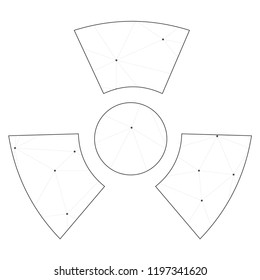 An Illustrated Icon Isolated on a Background - Radio Active Round