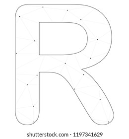 An Illustrated Icon Isolated on a Background - R