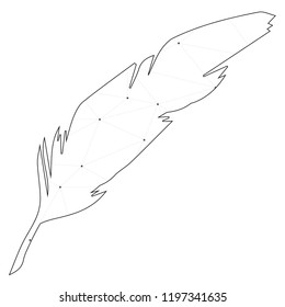 An Illustrated Icon Isolated on a Background - Quill
