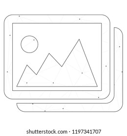 An Illustrated Icon Isolated on a Background - Photographs
