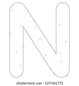 An Illustrated Icon Isolated on a Background - N