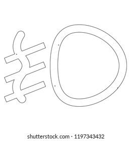 An Illustrated Icon Isolated on a Background - Fog Lamp Light