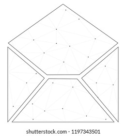 An Illustrated Icon Isolated on a Background - Mail Read