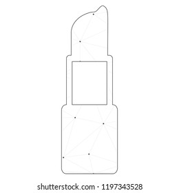An Illustrated Icon Isolated on a Background - Lipstick