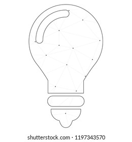 An Illustrated Icon Isolated on a Background - Lightbulb