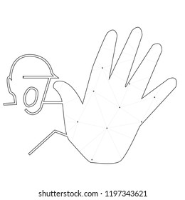 An Illustrated Icon Isolated on a Background - High Five