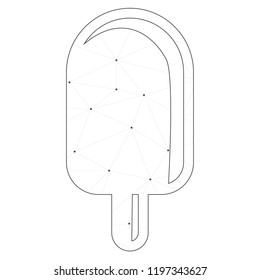 An Illustrated Icon Isolated on a Background - Ice Lolly