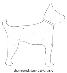 An Illustrated Icon Isolated on a Background - Guard Dog