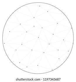 An Illustrated Icon Isolated on a Background - Full Pie Chart