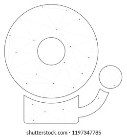 An Illustrated Icon Isolated on a Background - Fire Alarm Bell