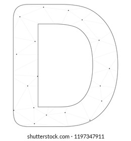 An Illustrated Icon Isolated on a Background - D