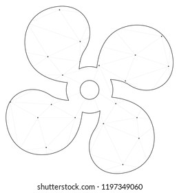 An Illustrated Icon Isolated on a Background - Car Fan