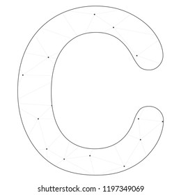 An Illustrated Icon Isolated on a Background - C