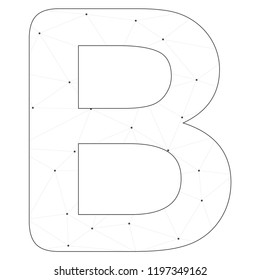 An Illustrated Icon Isolated on a Background - B