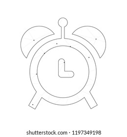 An Illustrated Icon Isolated on a Background - Alarm