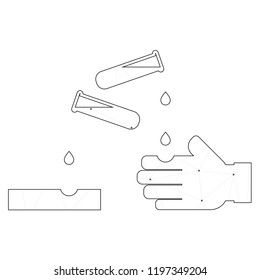 An Illustrated Icon Isolated on a Background - Acidic Substances
