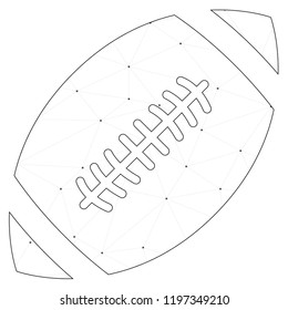 An Illustrated Icon Isolated on a Background - American Football