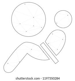 An Illustrated Icon Isolated on a Background - Airbag