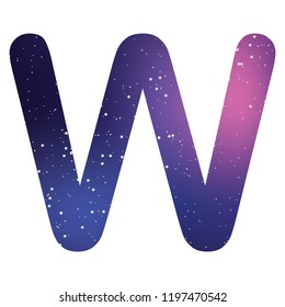 An Illustrated Icon Isolated on a Background - W