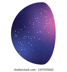 An Illustrated Icon Isolated on a Background - Waning Gibbous Moon-93