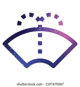 An Illustrated Icon Isolated on a Background - Windscreen Wipers Spray Light