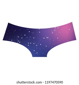 An Illustrated Icon Isolated on a Background - Womens Briefs