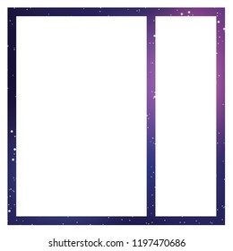 An Illustrated Icon Isolated on a Background - Web Wireframe Split Right