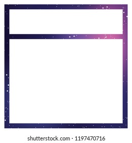 An Illustrated Icon Isolated on a Background - Web Wireframe Split Top