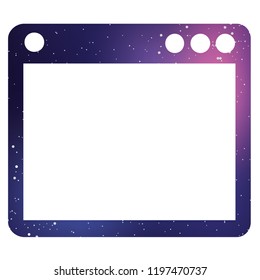 An Illustrated Icon Isolated on a Background - Web Browser
