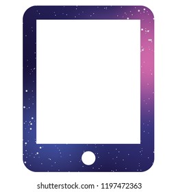 An Illustrated Icon Isolated on a Background - Tablet