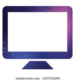 An Illustrated Icon Isolated on a Background - Television