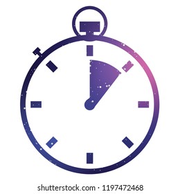 An Illustrated Icon Isolated on a Background - Stopwatch 1 Eighth Complete