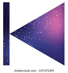 An Illustrated Icon Isolated on a Background - Step Backward