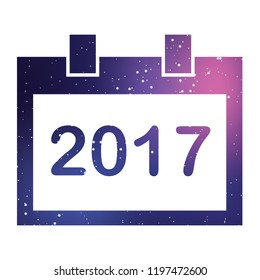 An Illustrated Icon Isolated on a Background - Square Calendar Year