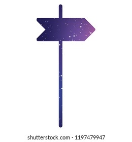 An Illustrated Icon Isolated on a Background - Sign Post Right