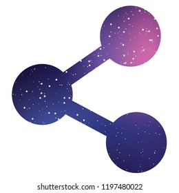 An Illustrated Icon Isolated on a Background - Share