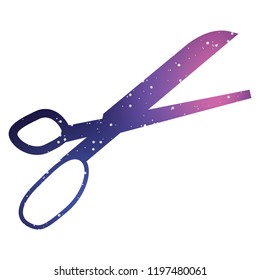 An Illustrated Icon Isolated on a Background - Scissors
