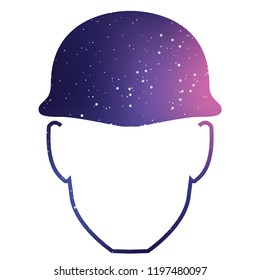 An Illustrated Icon Isolated on a Background - Safety Helmet