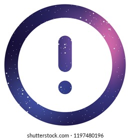 An Illustrated Icon Isolated on a Background - Round Exclamation Mark