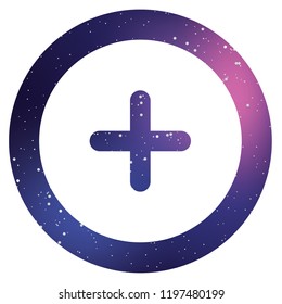 An Illustrated Icon Isolated on a Background - Round Cross-81