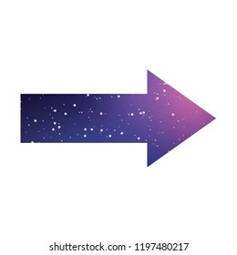 An Illustrated Icon Isolated on a Background - Right Arrow