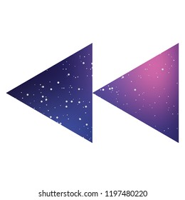 An Illustrated Icon Isolated on a Background - Rewind
