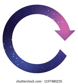 An Illustrated Icon Isolated on a Background - Refresh Forward