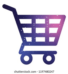 An Illustrated Icon Isolated on a Background - Shopping Trolley
